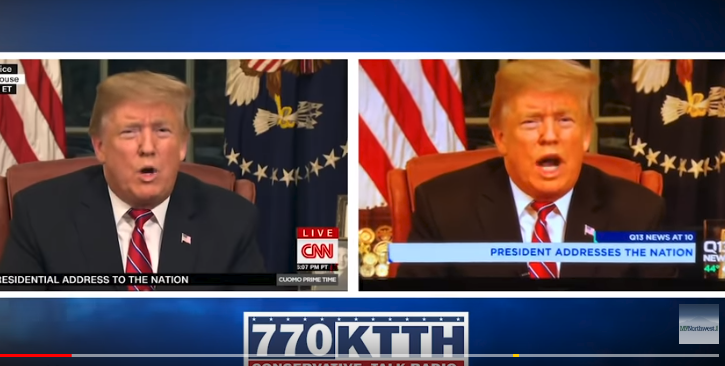 trump speech altered